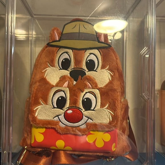 Sac à Dos Loungefly Chip ‘N Dale Rescue Rangers - Faux Cuir, Multicolore - Neuf Avec étiquettes - Enfants Unisexe